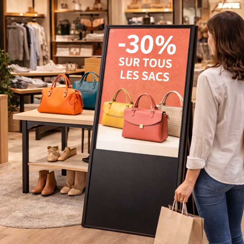 Chevalet numérique LED intérieur